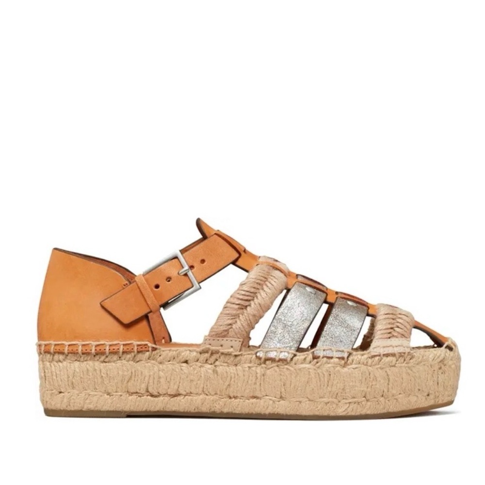 Tory Burch Fisherman platform espadrille sandals ☀️